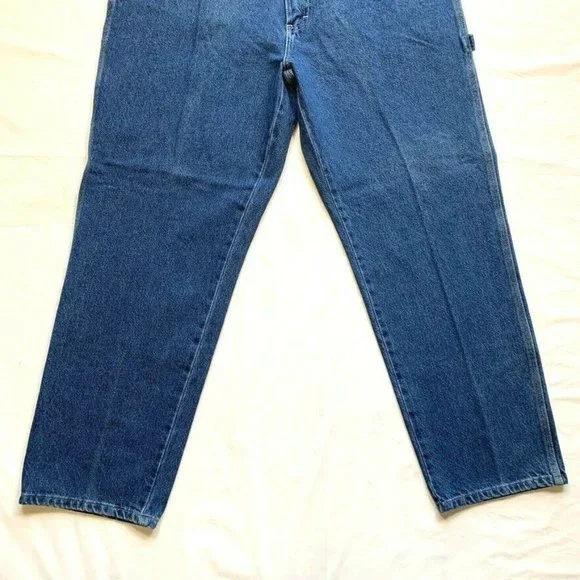 NWT Vintage Dickies Carpenter‎ Jeans Mens 36x30 Relaxed Fit Medium Wash Utility - Picture 4 of 11